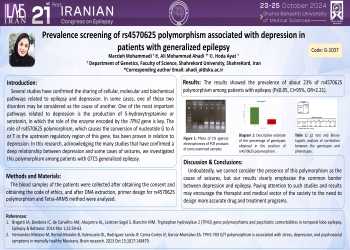 Prevalence screening of rs4570625 polymorphism associated with depression in patients with generalized epilepsy